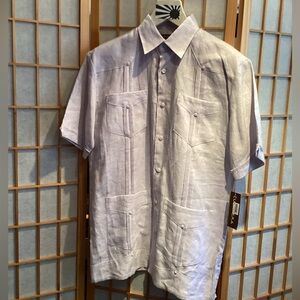 Cubavera Essentials Pastel Lilac Men's Size Small